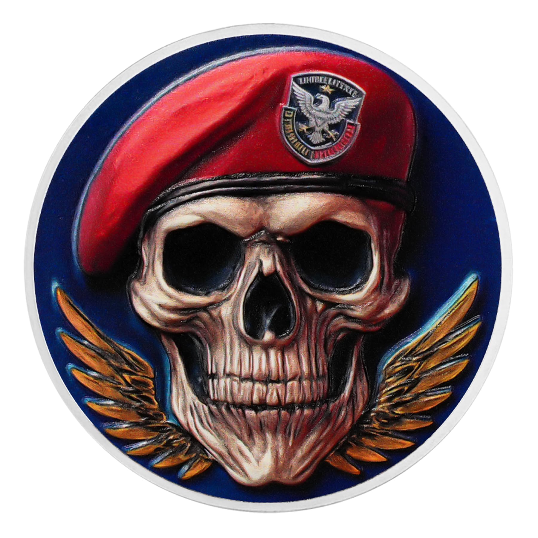 Memento Mori Coin Skull Coin Challenge Coin for Veterans mysite