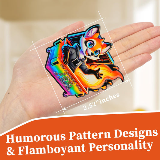 Dumpster Fire Fox Fridge Magnets mysite