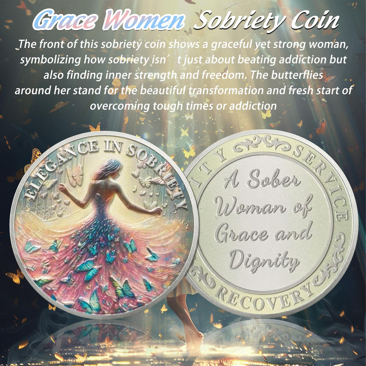 Personalized Sister Power Sobriety Coin – Recovery Gift for Women mysite