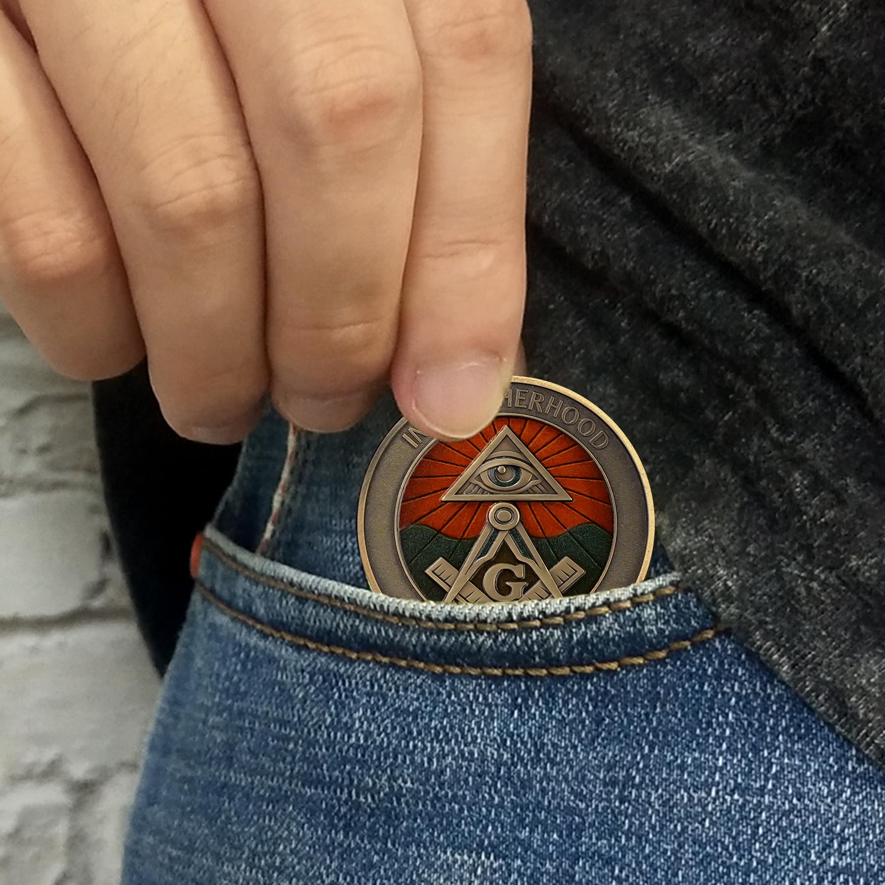 Fidelitas Veritas Fiat Lux Masonic Commemorative Coin mysite