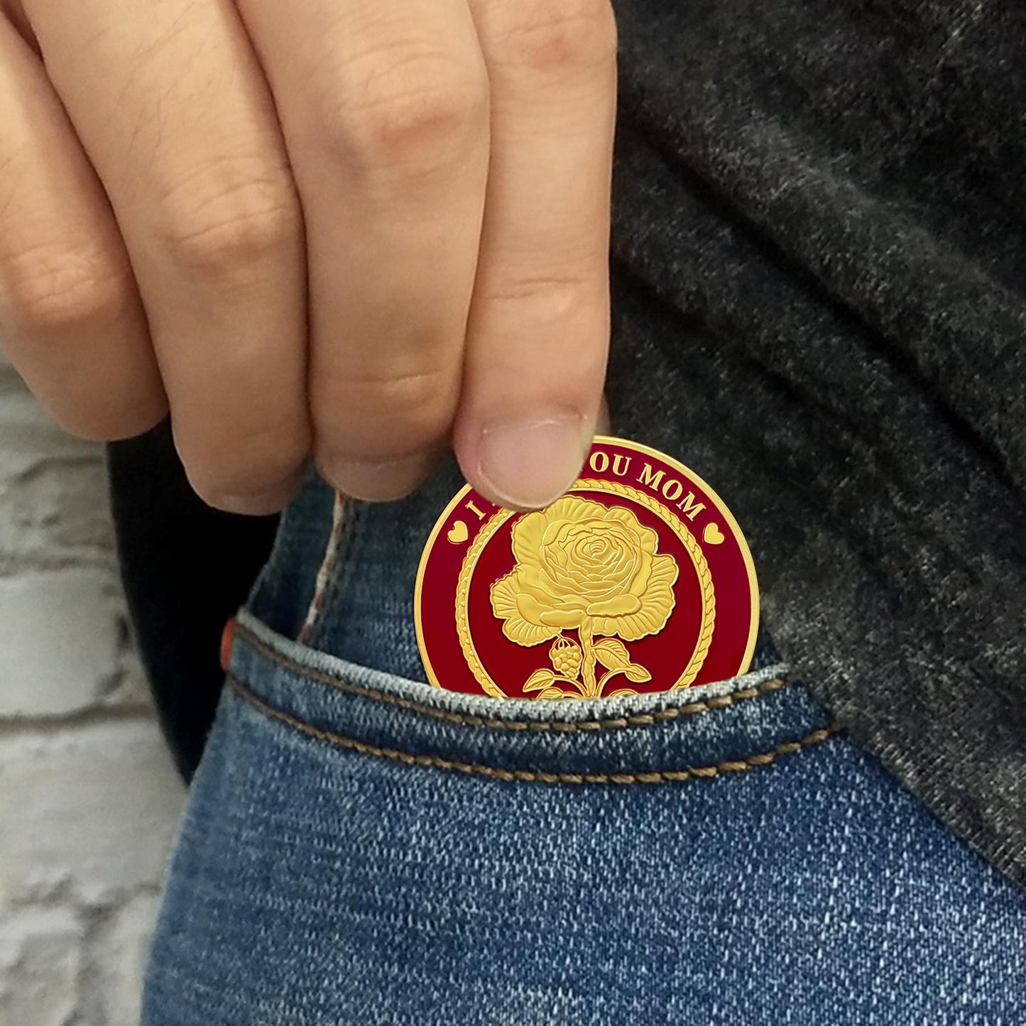 Mother and Daughter Heart Challenge Coin mysite