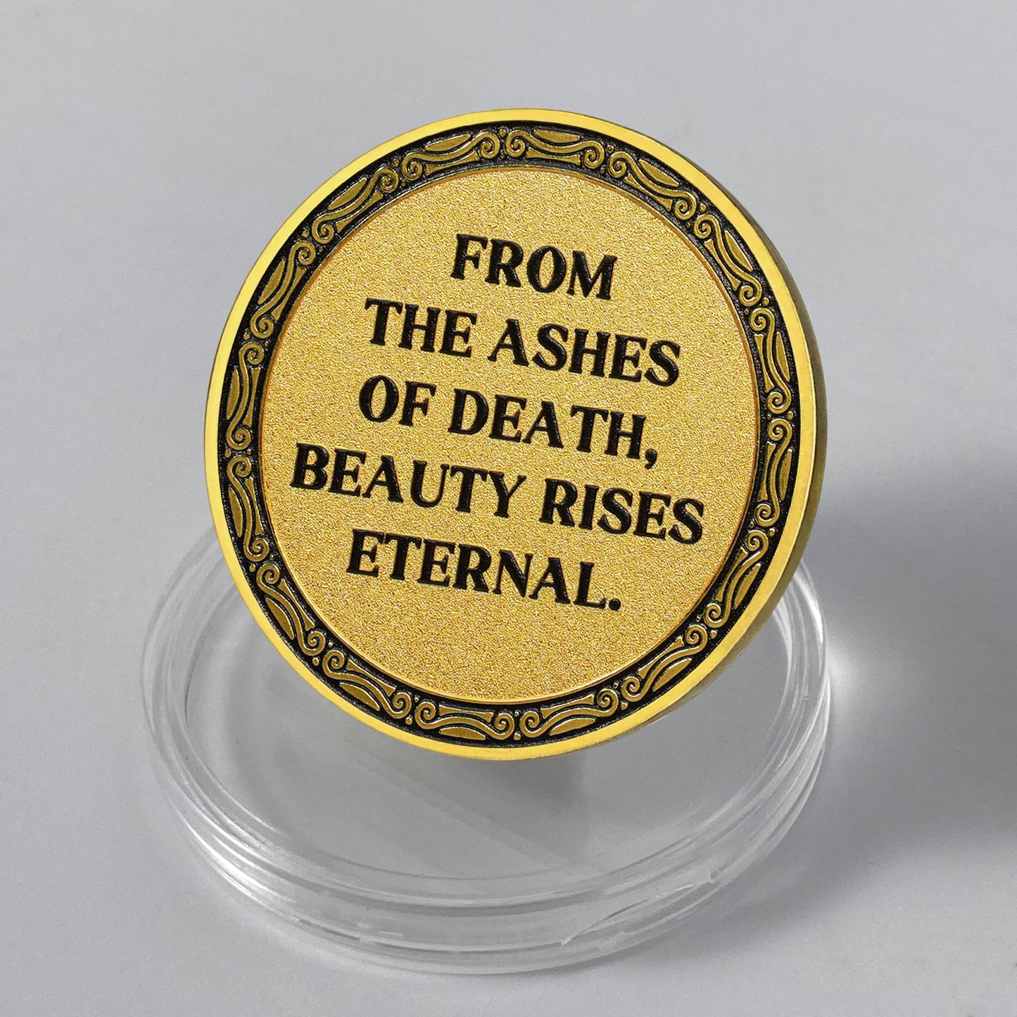 Eternal Beauty Coin Life and Death Duality Woman Skull Art mysite