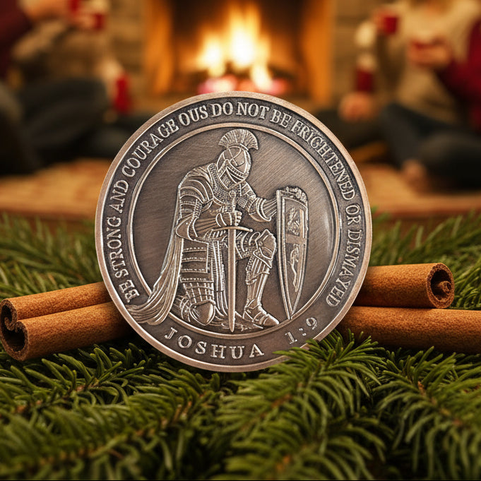 Knight Sword Christian Challenge Coin mysite