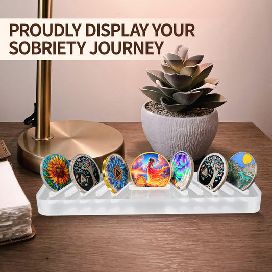AA Chip Holder Display Case Holds 11 Sobriety Coin mysite