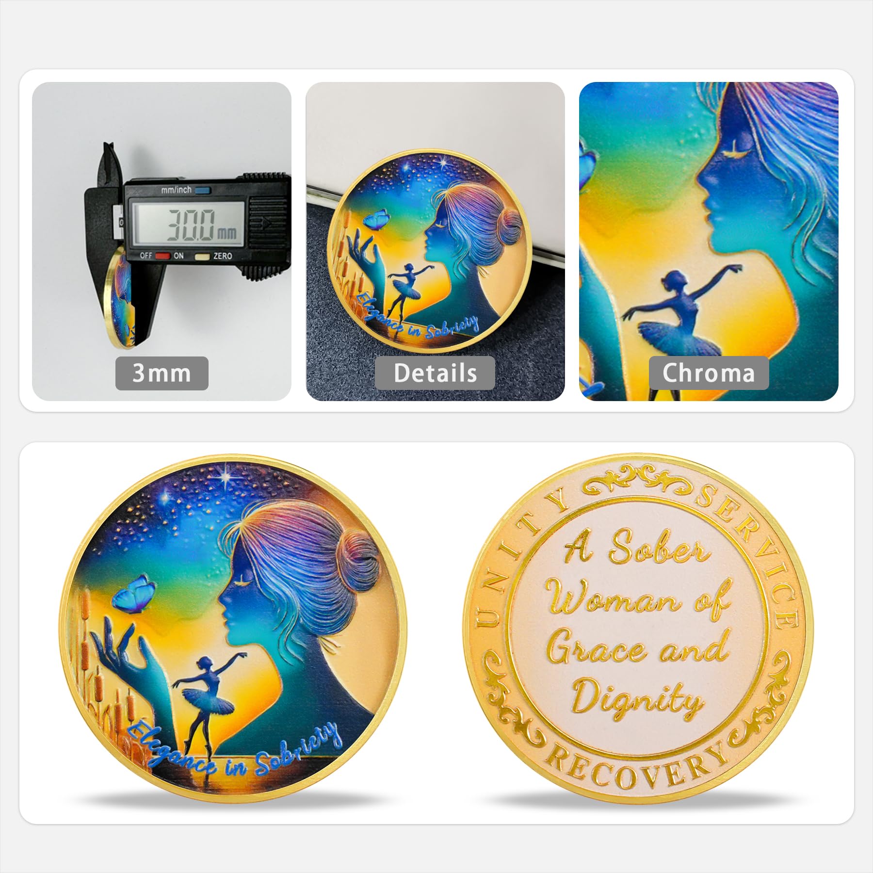Elegance in Sobriety Coin for Women mysite