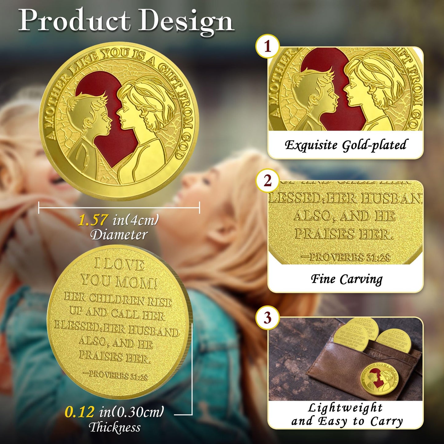 Mother and Son Love Coin I Love You Mom Coin mysite