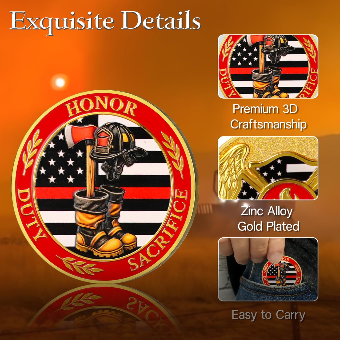 First Responder Firefighter Challenge Coin mysite