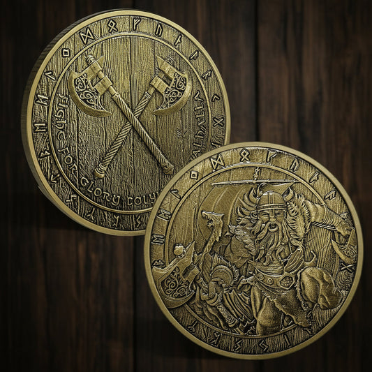 Lucky Viking Warrior Norse Mythology Viking Valhalla Coin mysite
