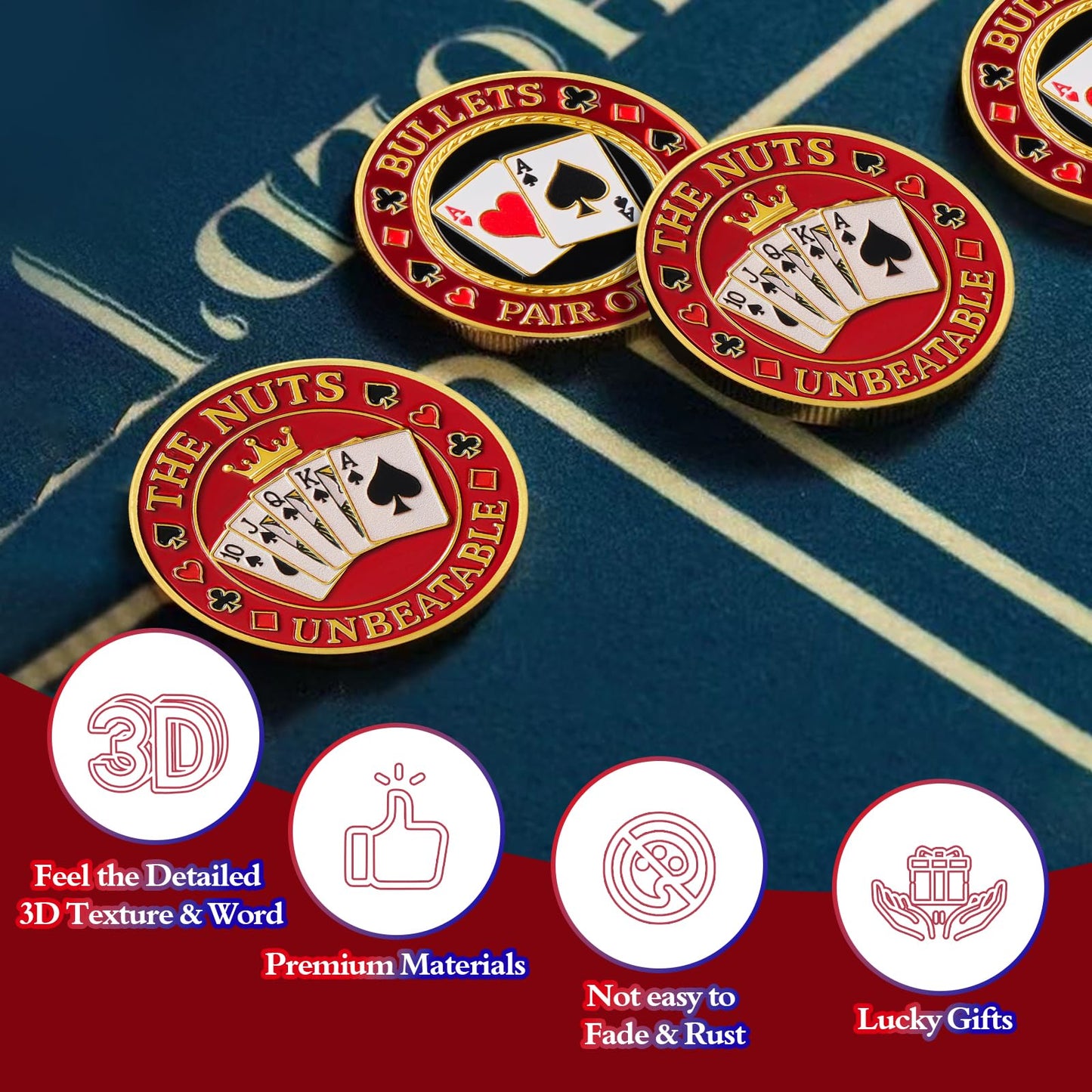 Poker Card Protectors  Good Luck Guard Coin mysite
