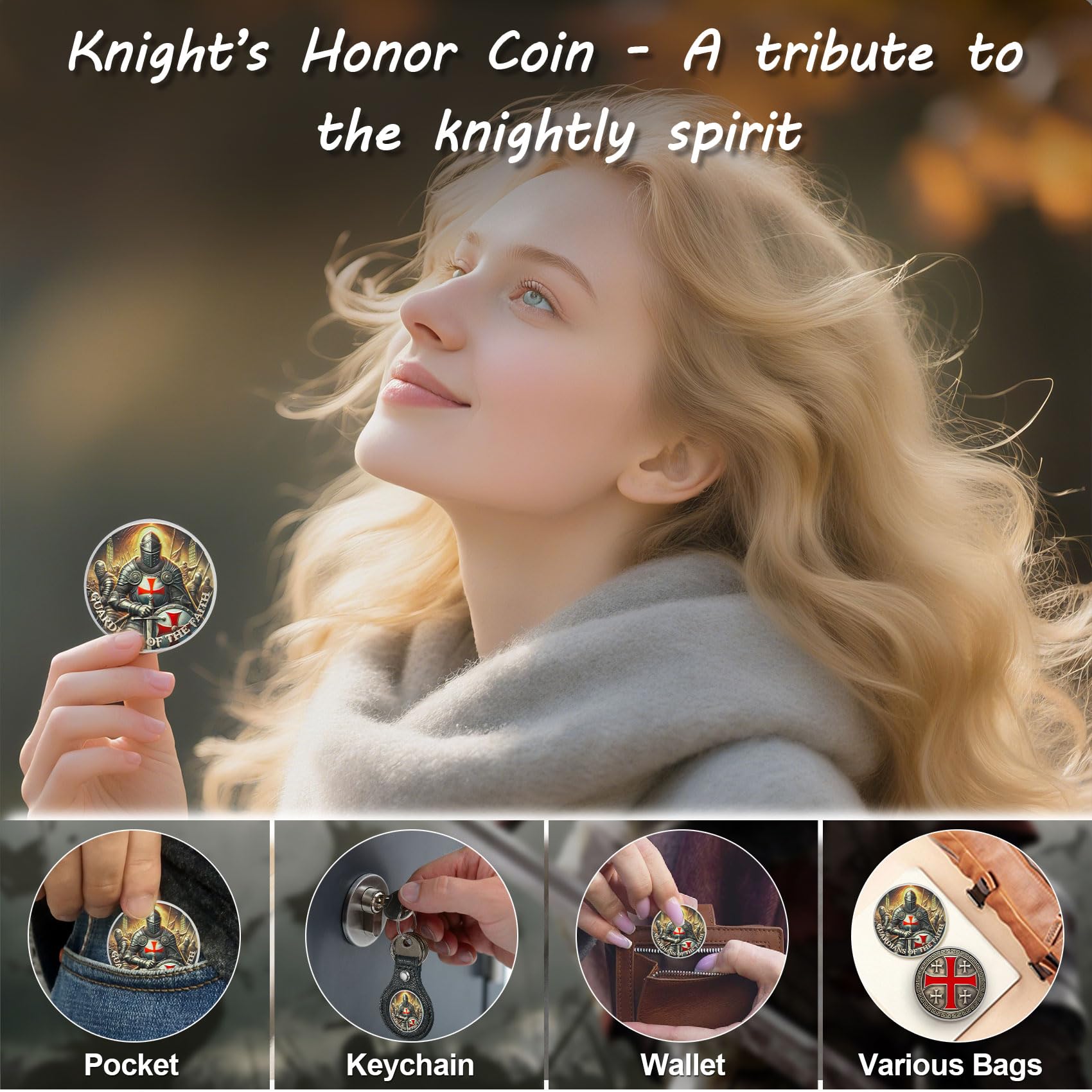 Knights Templar Coin Christian Knight Challenge Coins mysite