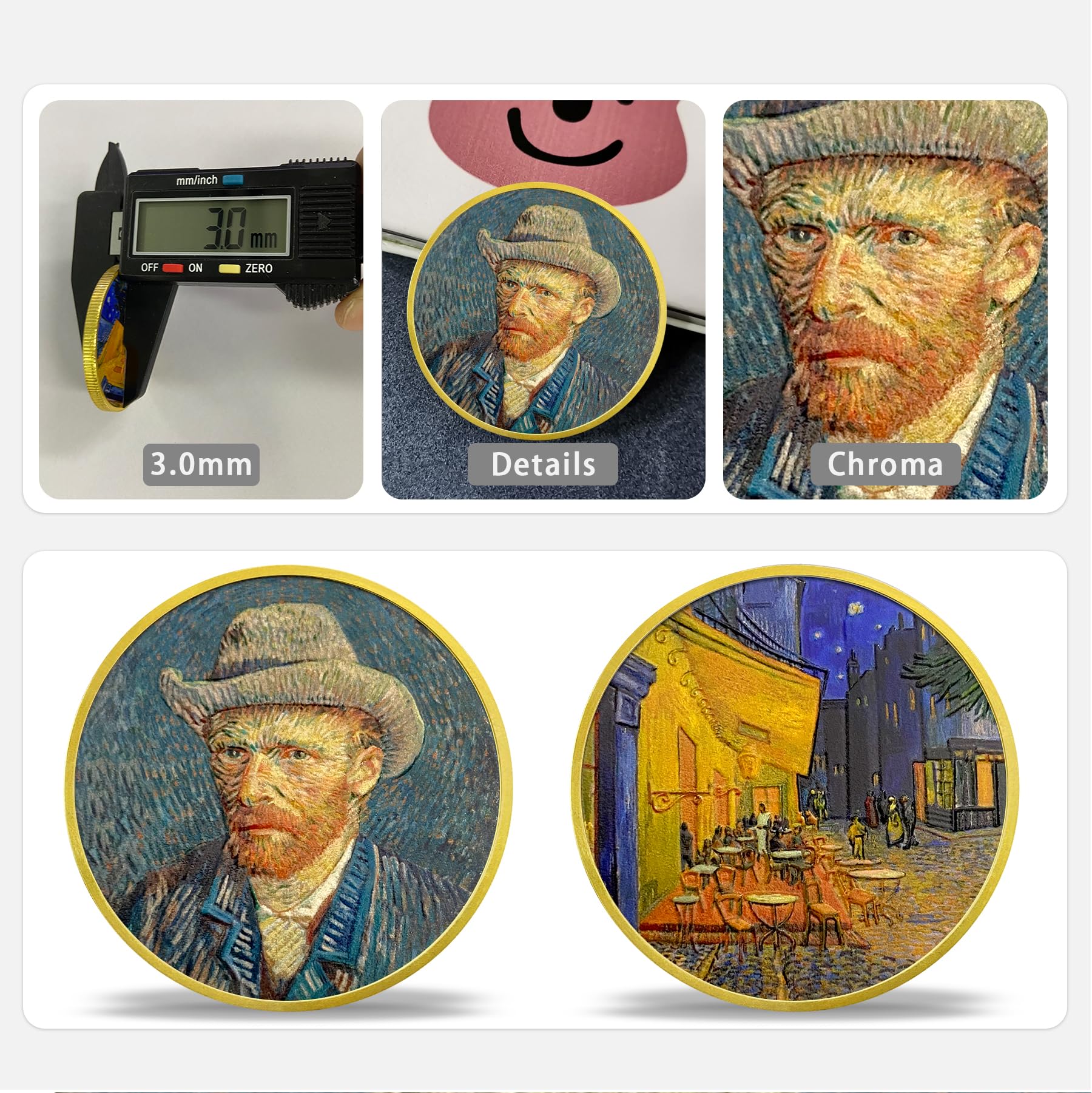 Coffee Shop Terrace at Night Art Coin Gifts Set mysite