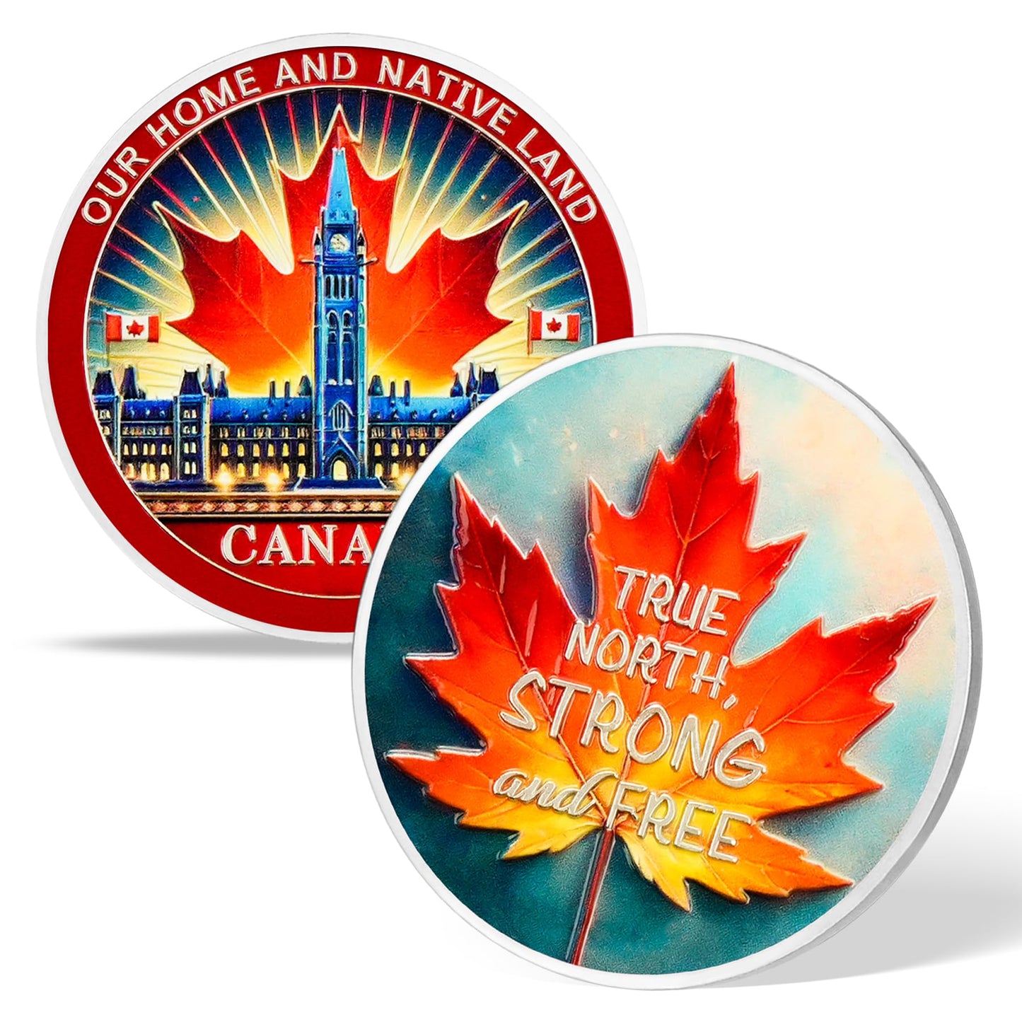 Canadian Parliament & Maple Leaf Challenge Coin mysite