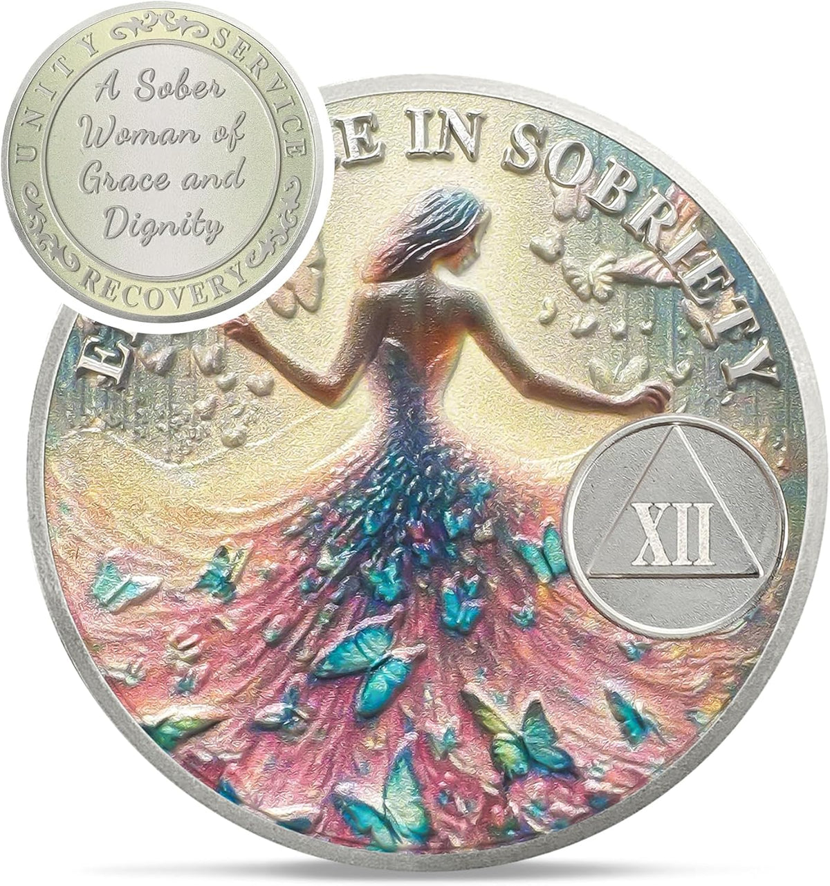 Personalized Sister Power Sobriety Coin – Recovery Gift for Women mysite