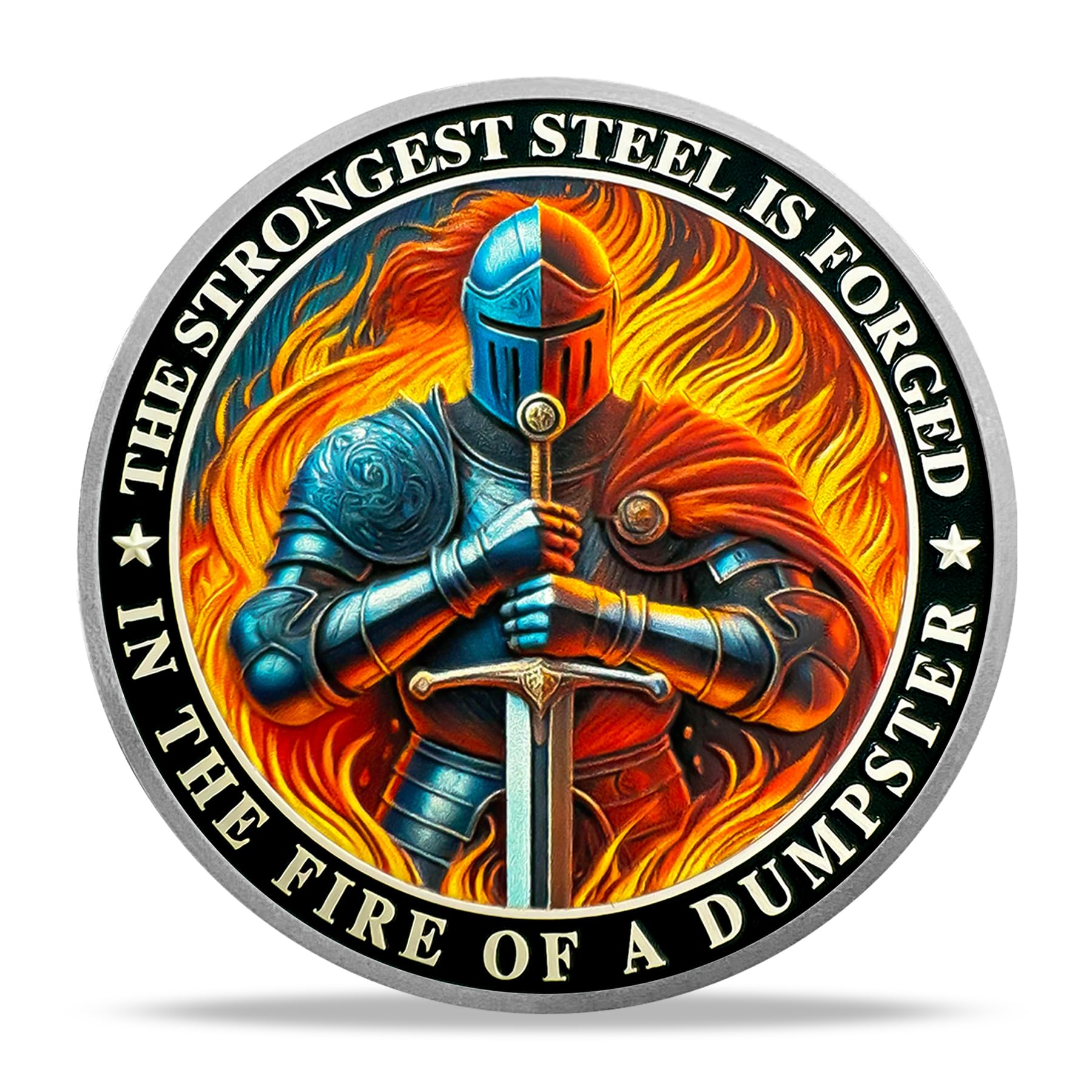 Firefighter Helmet and Double Axe Knight Challenge Coin mysite