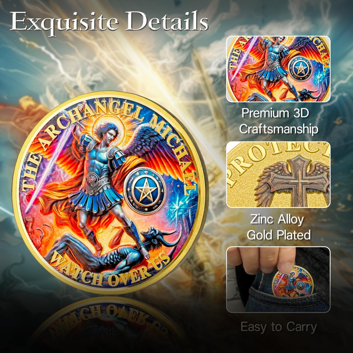 Archangel Michael Police Officers Prayer Coin mysite
