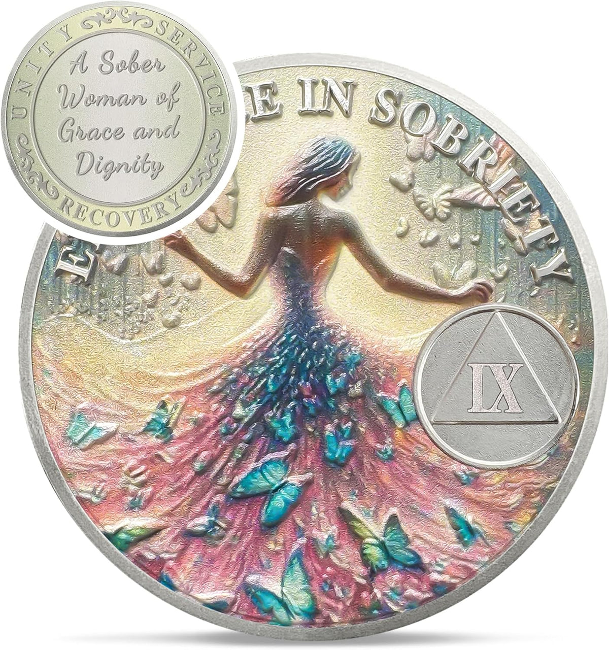 Personalized Sister Power Sobriety Coin – Recovery Gift for Women mysite