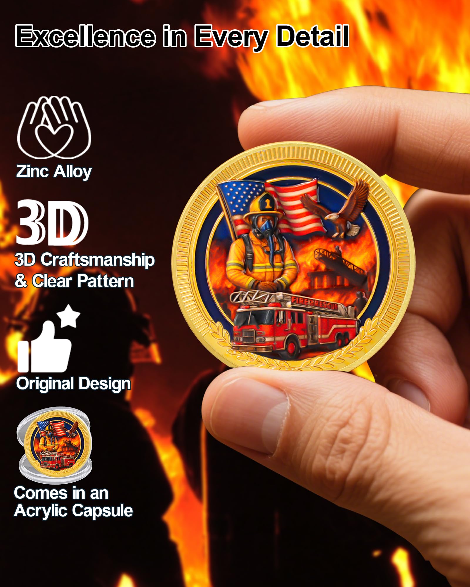 Firefighter Courage Commitment Challenge Coin mysite