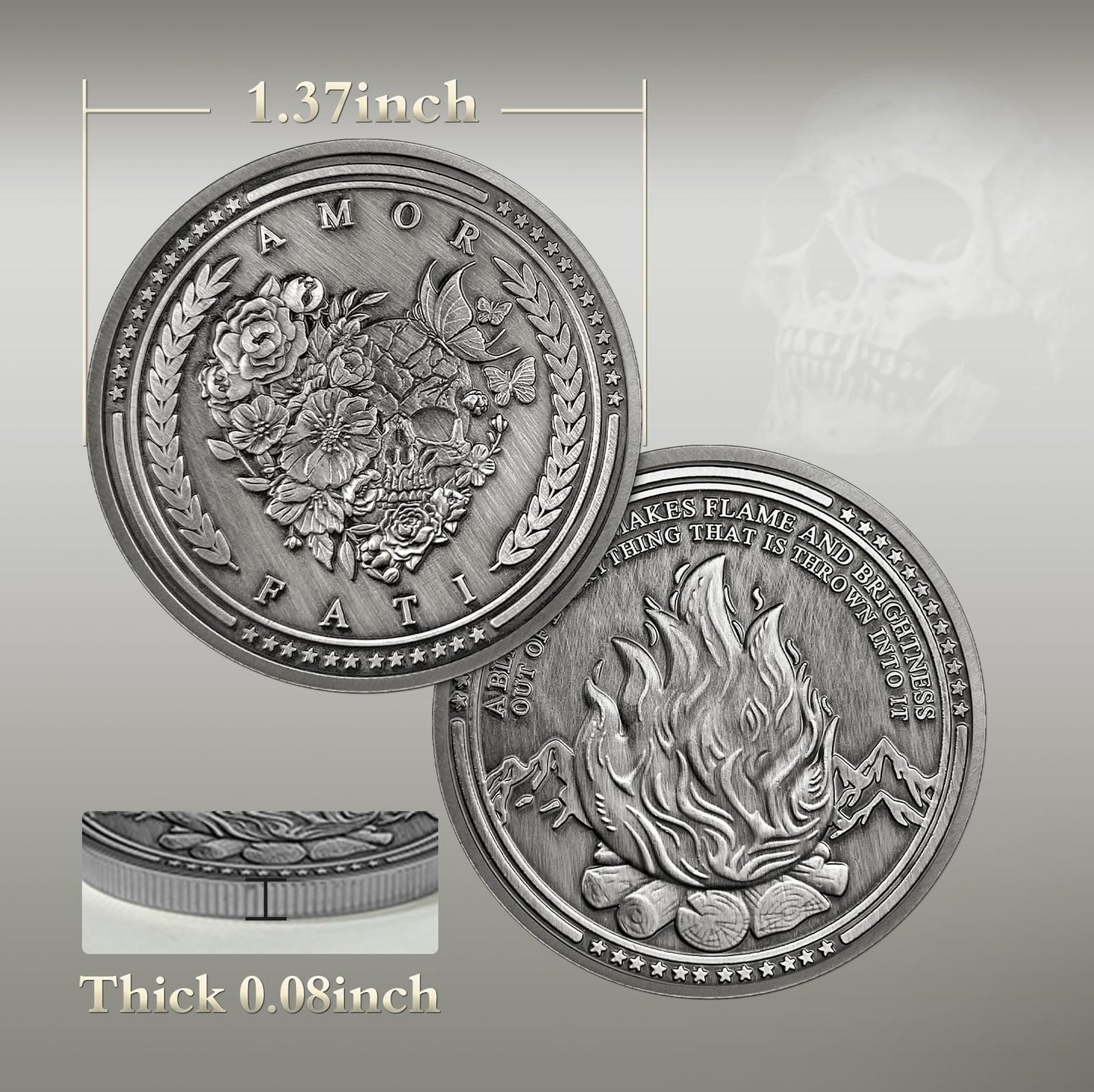 Amor Fati Coin Reminder Token Stoic Challenge Coin mysite