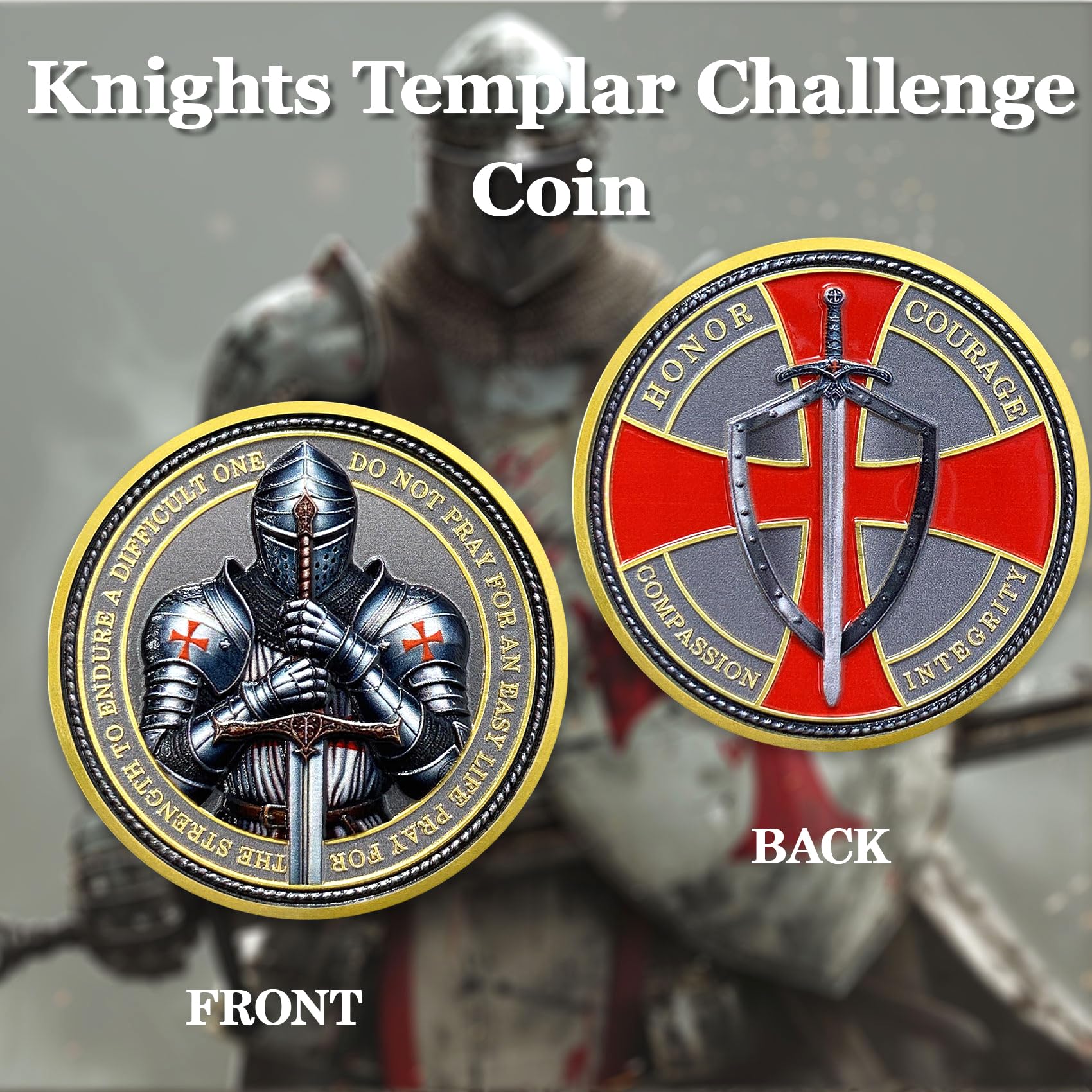 Knights Templar Coin Christian Challenge Coin mysite