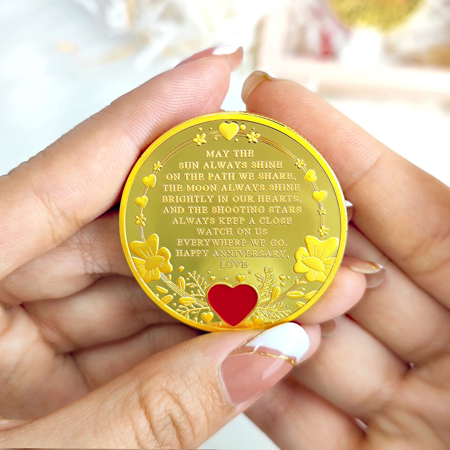 40th-60th Anniversary Couple Wedding Ceremony Keepsake Coin mysite