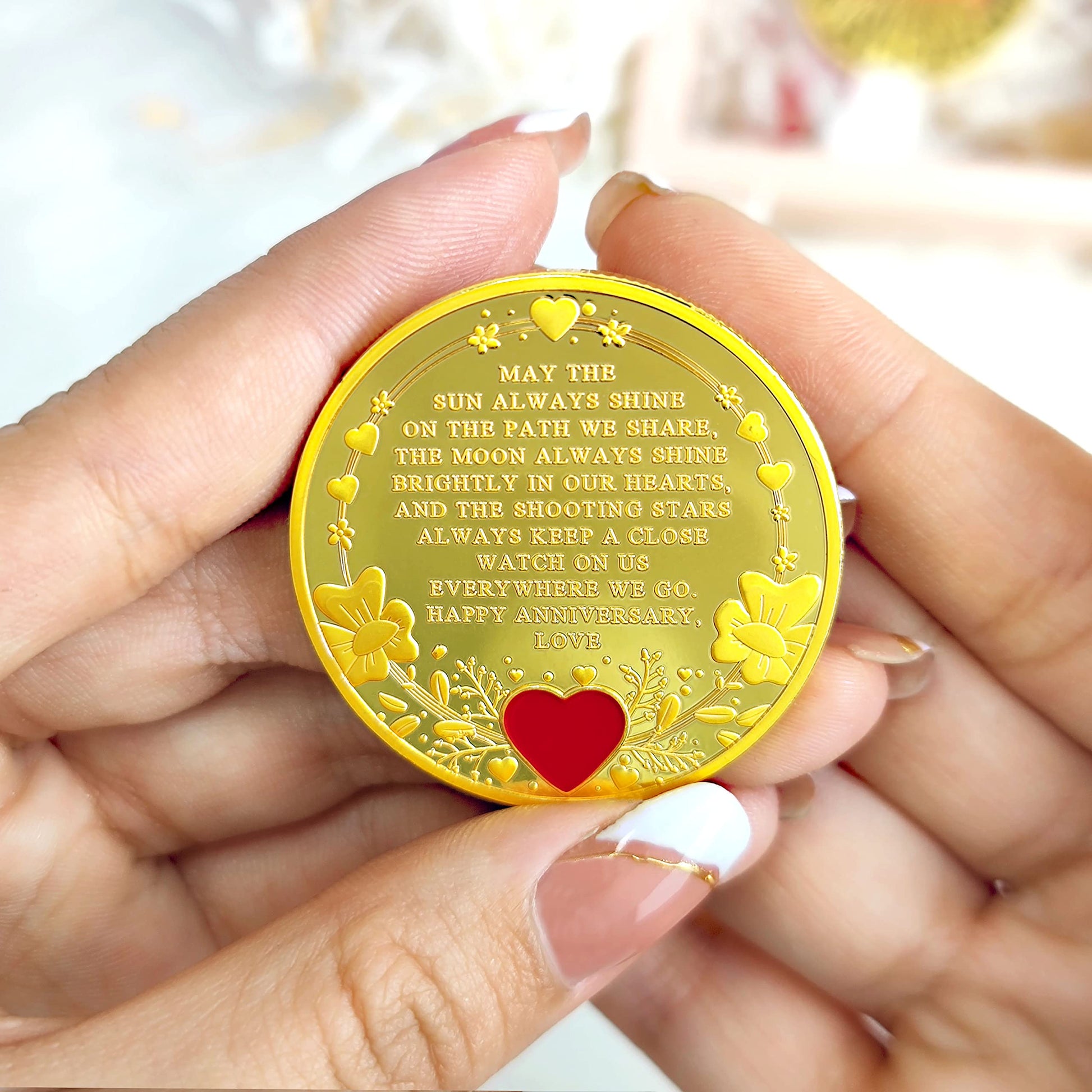 40th-60th Anniversary Couple Wedding Ceremony Keepsake Coin mysite