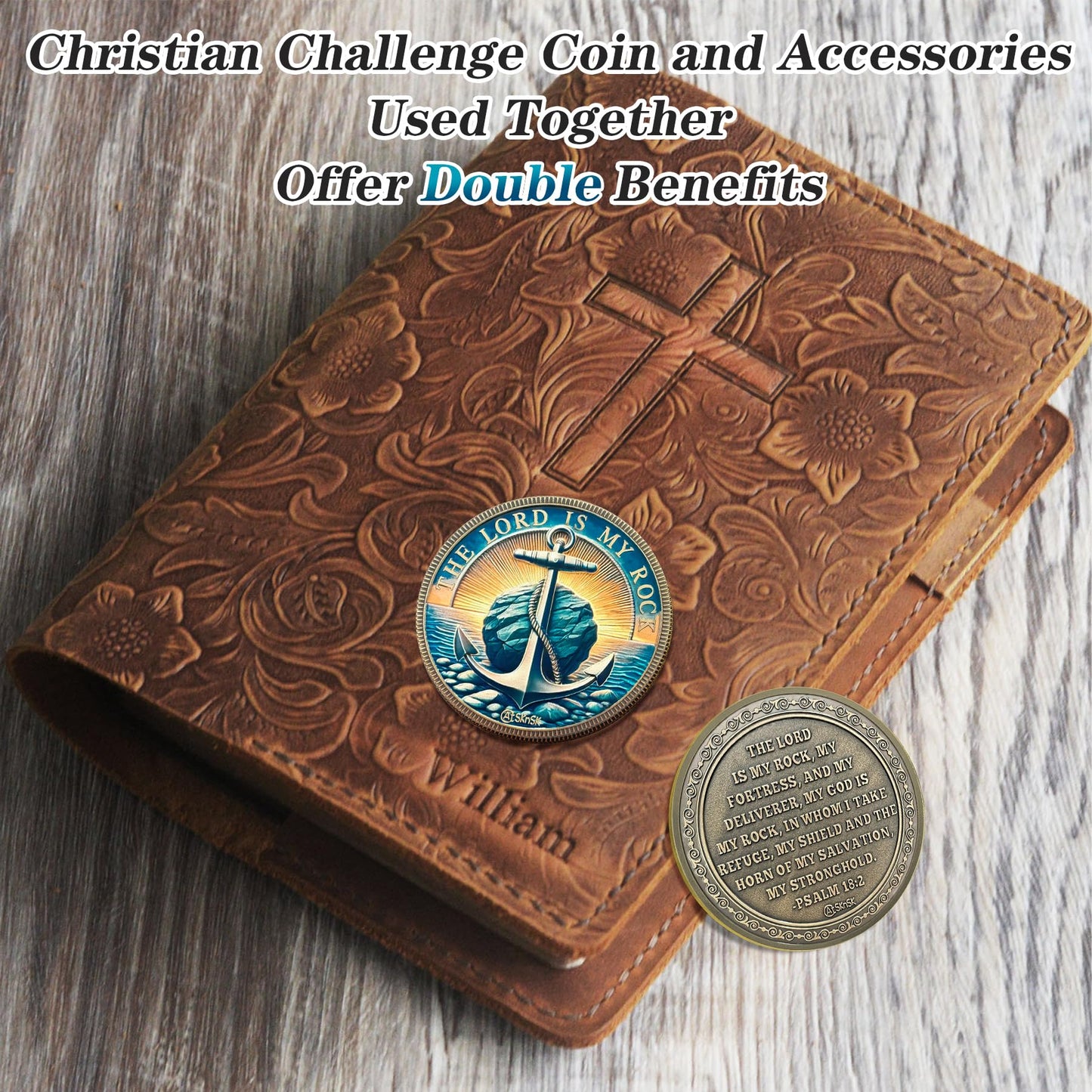 The Lord is My Rock Christian Challenge Coin mysite