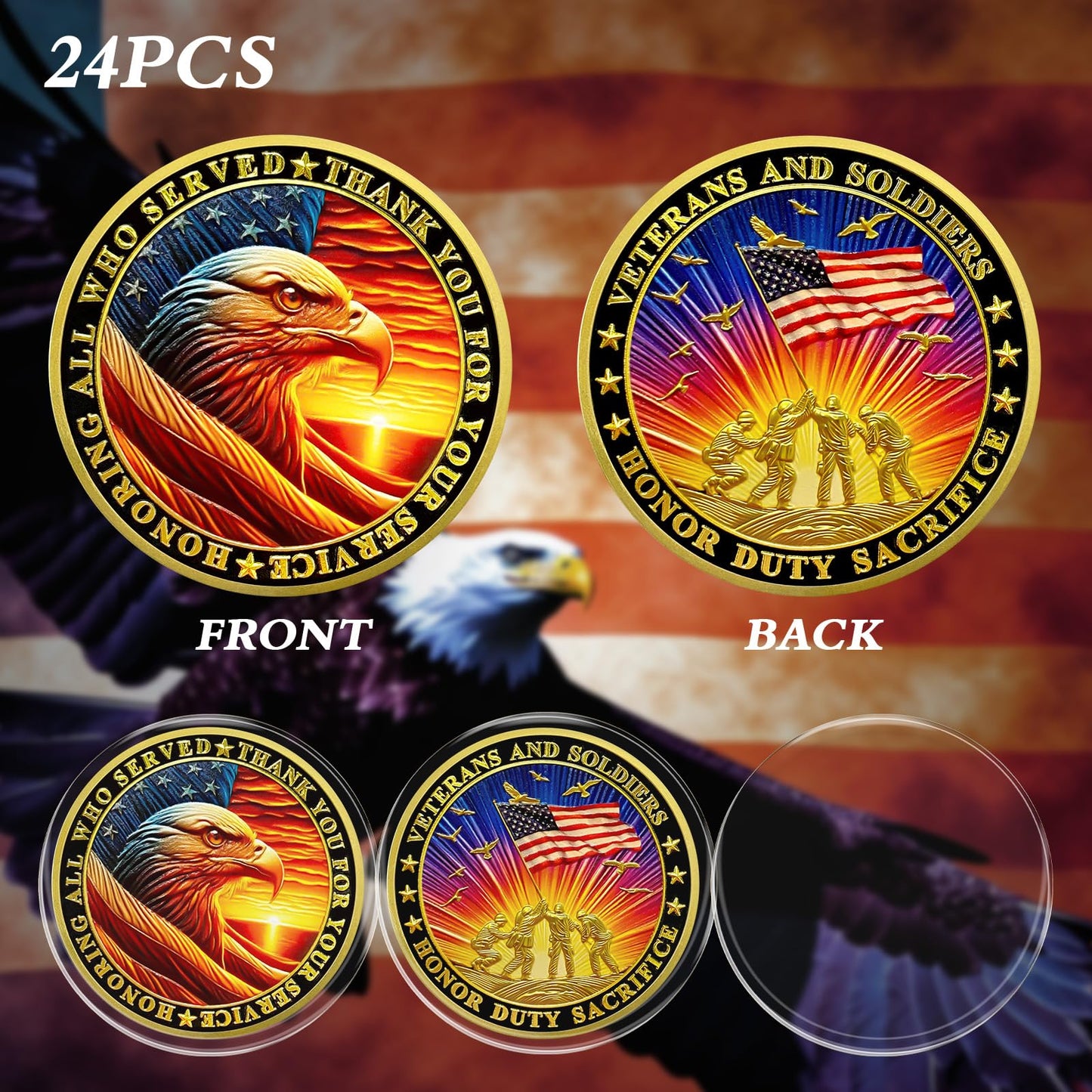 Honoring All Who Served Thank You for Your Service Military Veterans Challenge Coins mysite