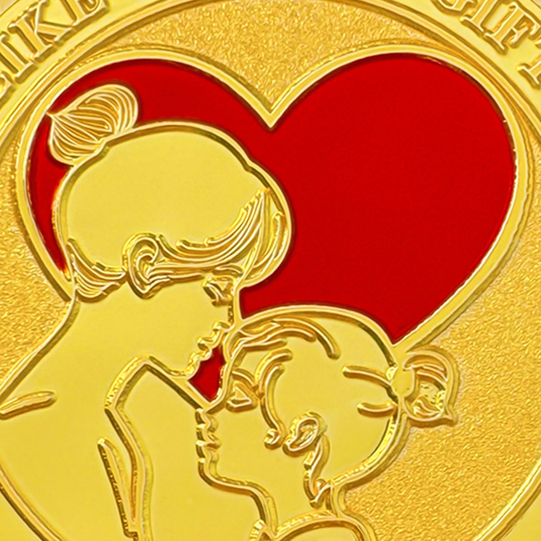 Mother and Daughter Heart Challenge Coin mysite