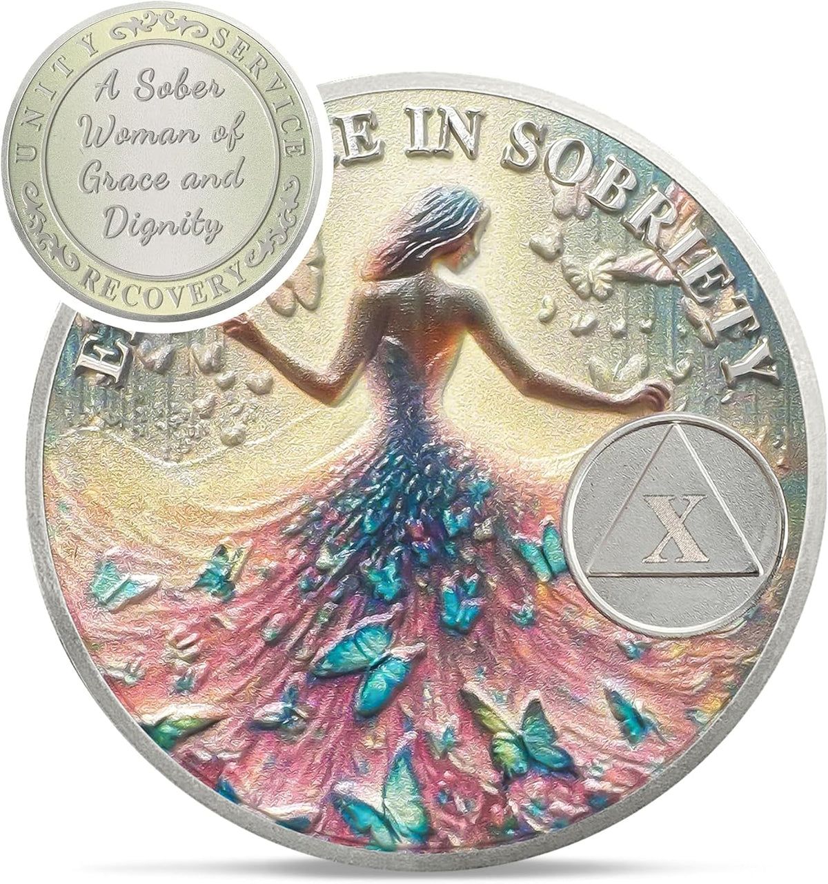 Personalized Sister Power Sobriety Coin – Recovery Gift for Women mysite