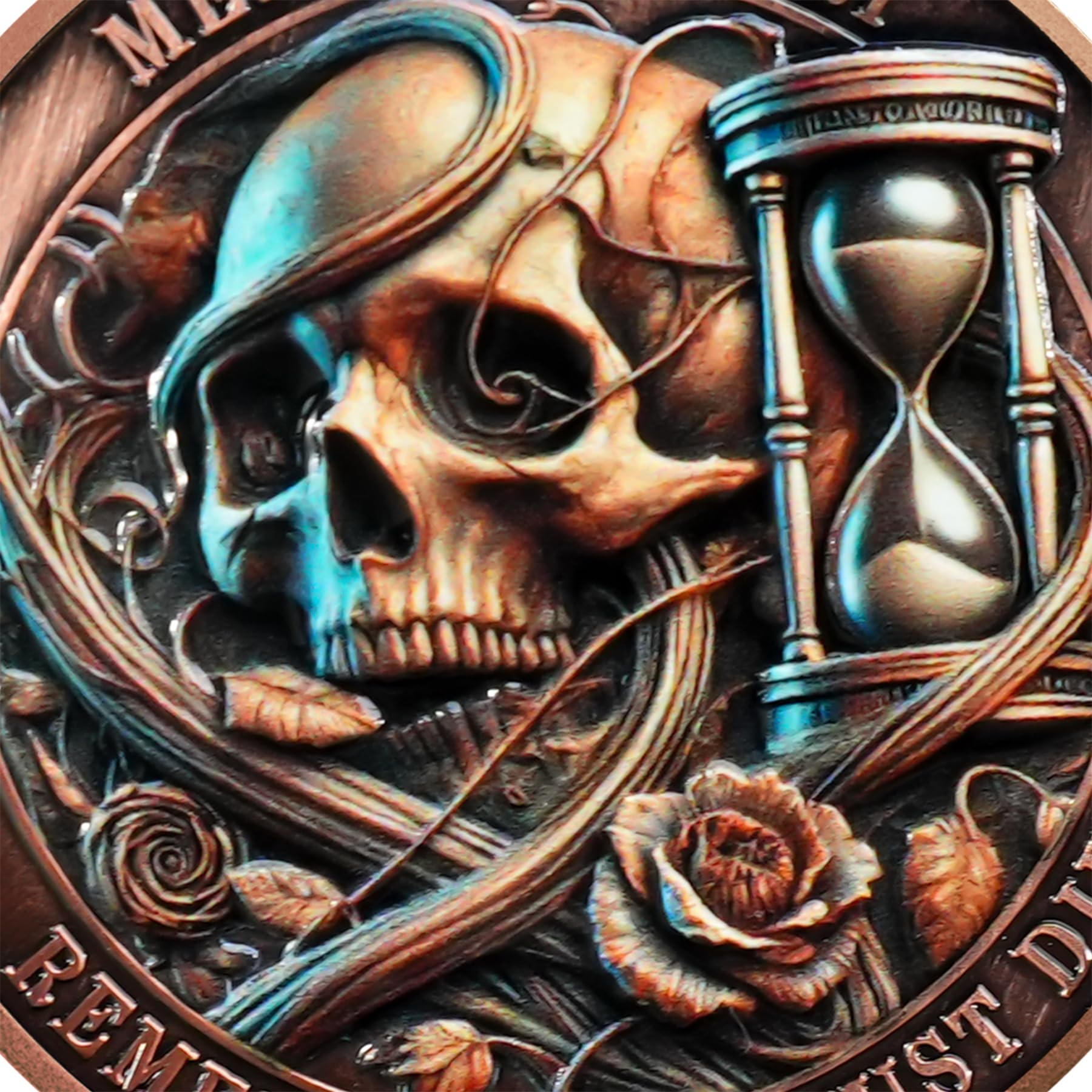 Tempus Fugit EDC Stoic Token Timeless Reminder of Life Memento Mori Coin mysite