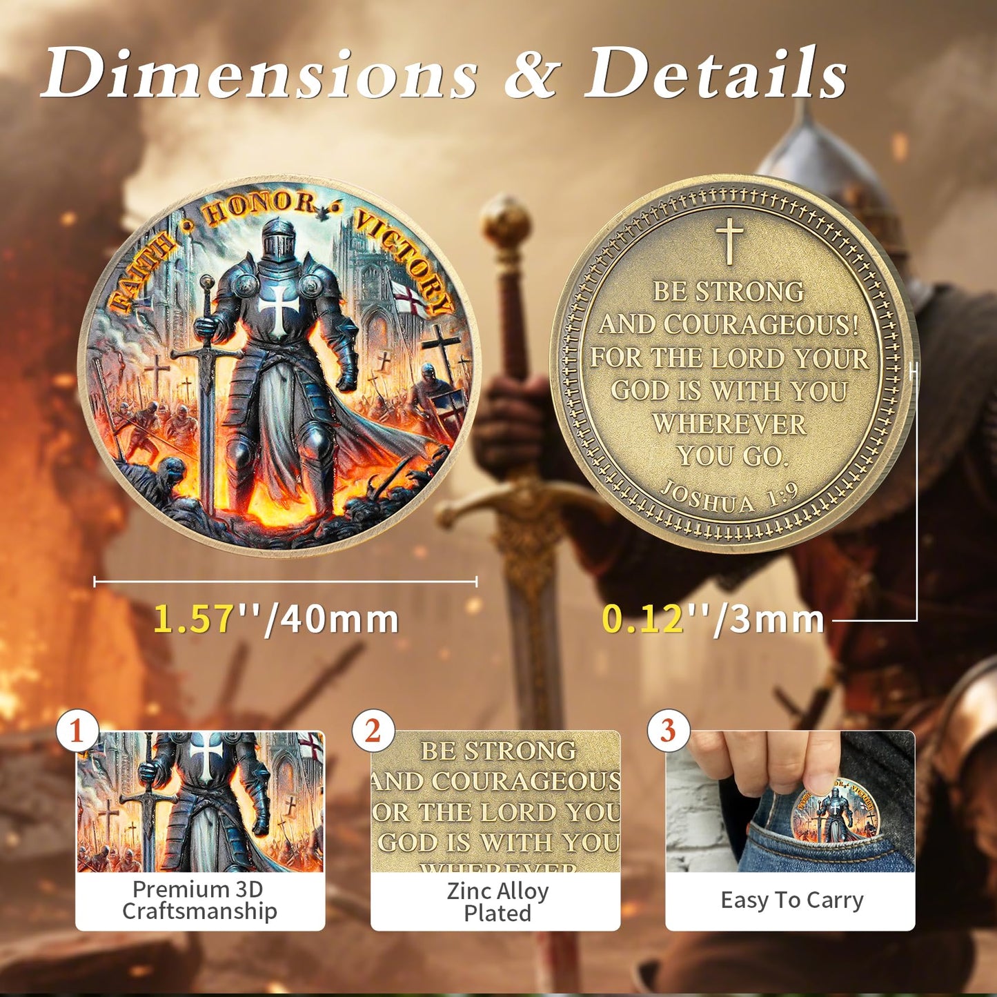 Knights Templar Challenge Coin mysite
