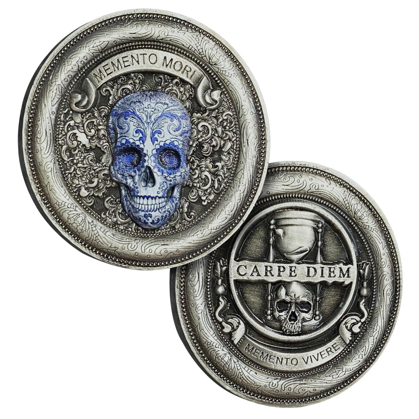 Carpe Diem Momento Mori Stoic Memento Mori Challenge Coins mysite