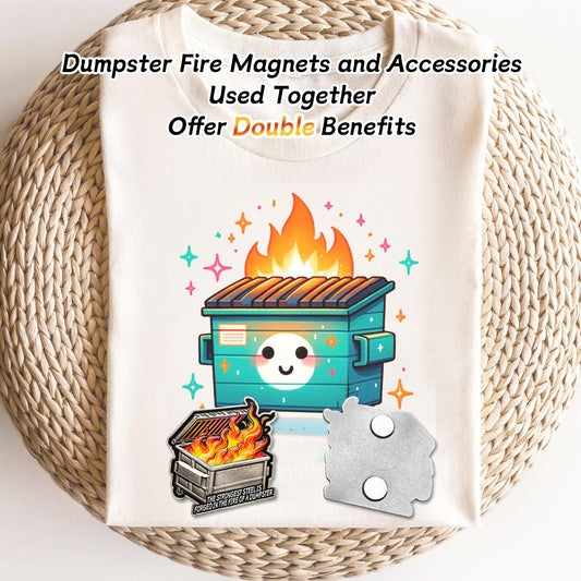 Strong Steel Emotional Dumpster Fire Fridge Magnet mysite