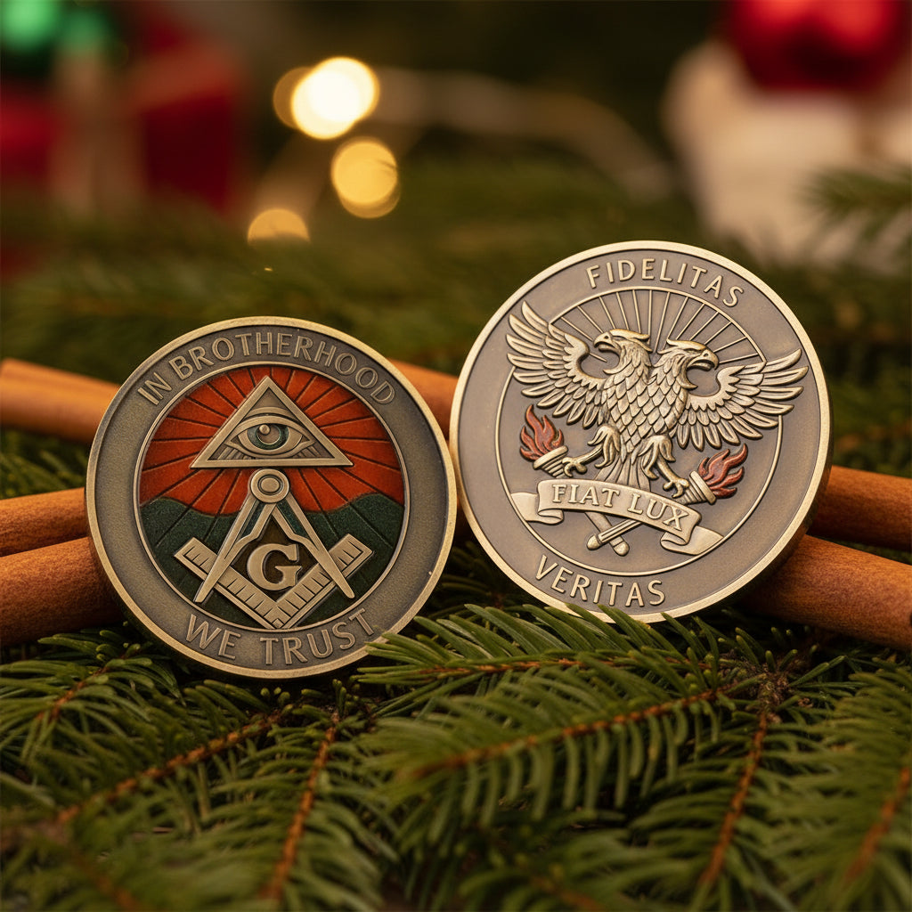 Fidelitas Veritas Fiat Lux Masonic Commemorative Coin mysite