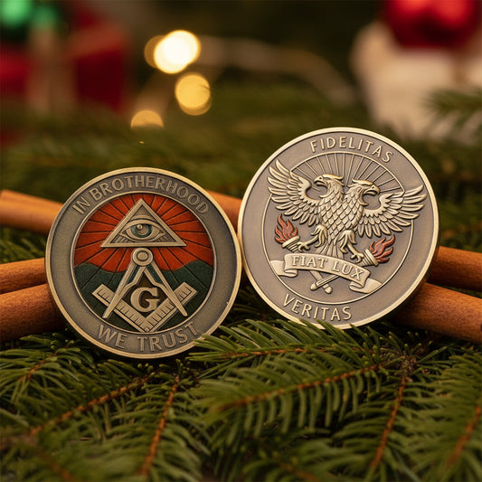 Fidelitas Veritas Fiat Lux Masonic Commemorative Coin mysite