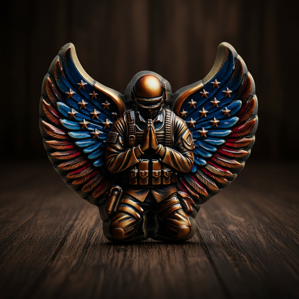 Guardian Wings Shaped Appreciation Veterans Challenge Coins mysite