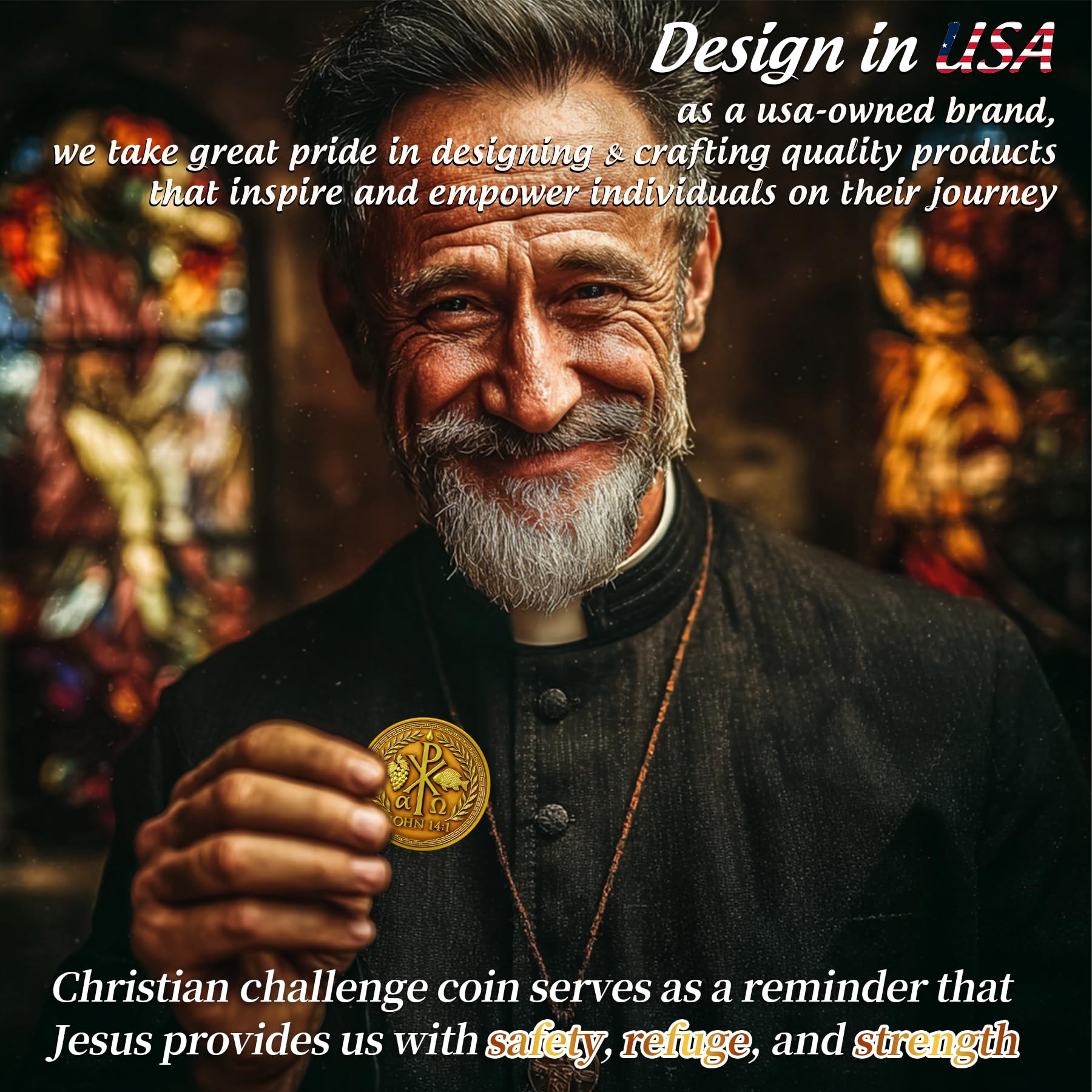 Chi-Rho Christian Challenge Coin mysite