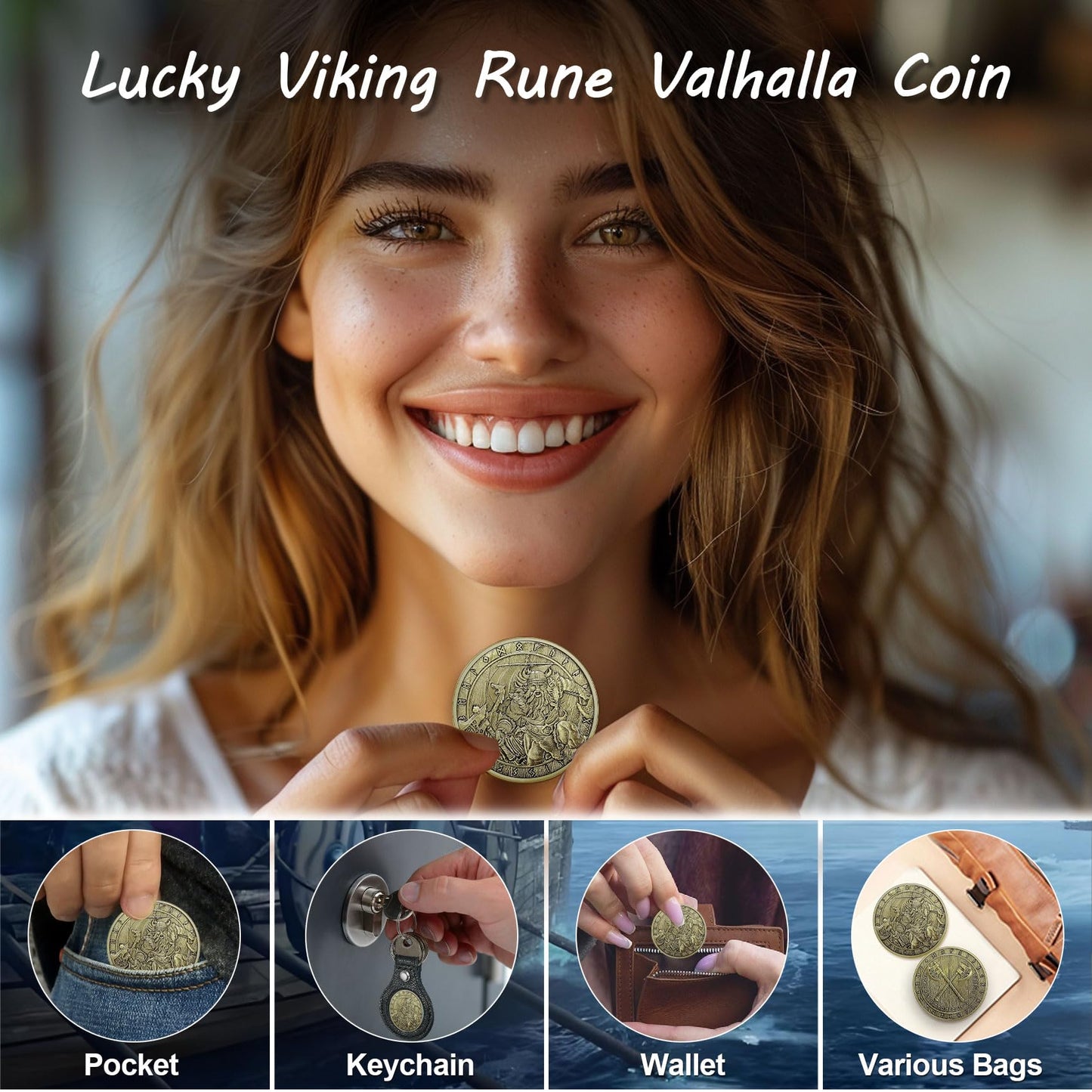Lucky Viking Warrior Norse Mythology Viking Valhalla Coin mysite