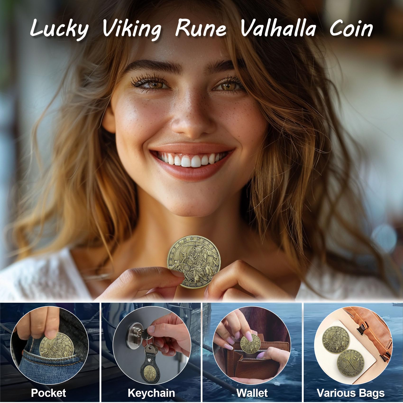 Lucky Viking Warrior Norse Mythology Viking Valhalla Coin mysite
