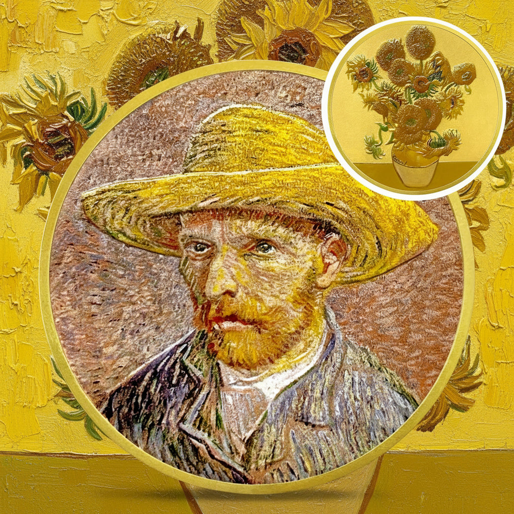 Artsy Van Gogh Sunflowers Coin mysite