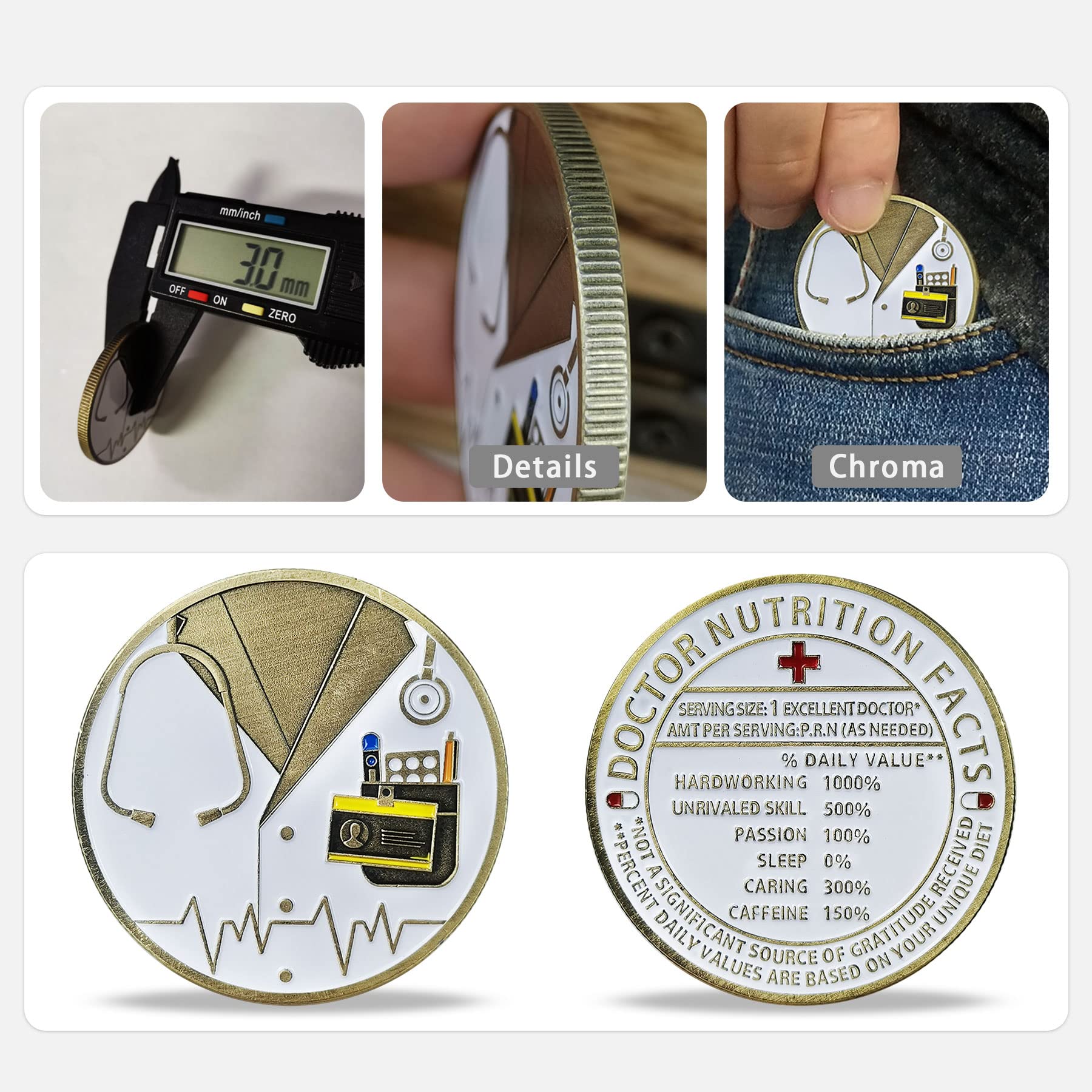 Doctor Nutrition Facts Appreciation Challenge Coin mysite