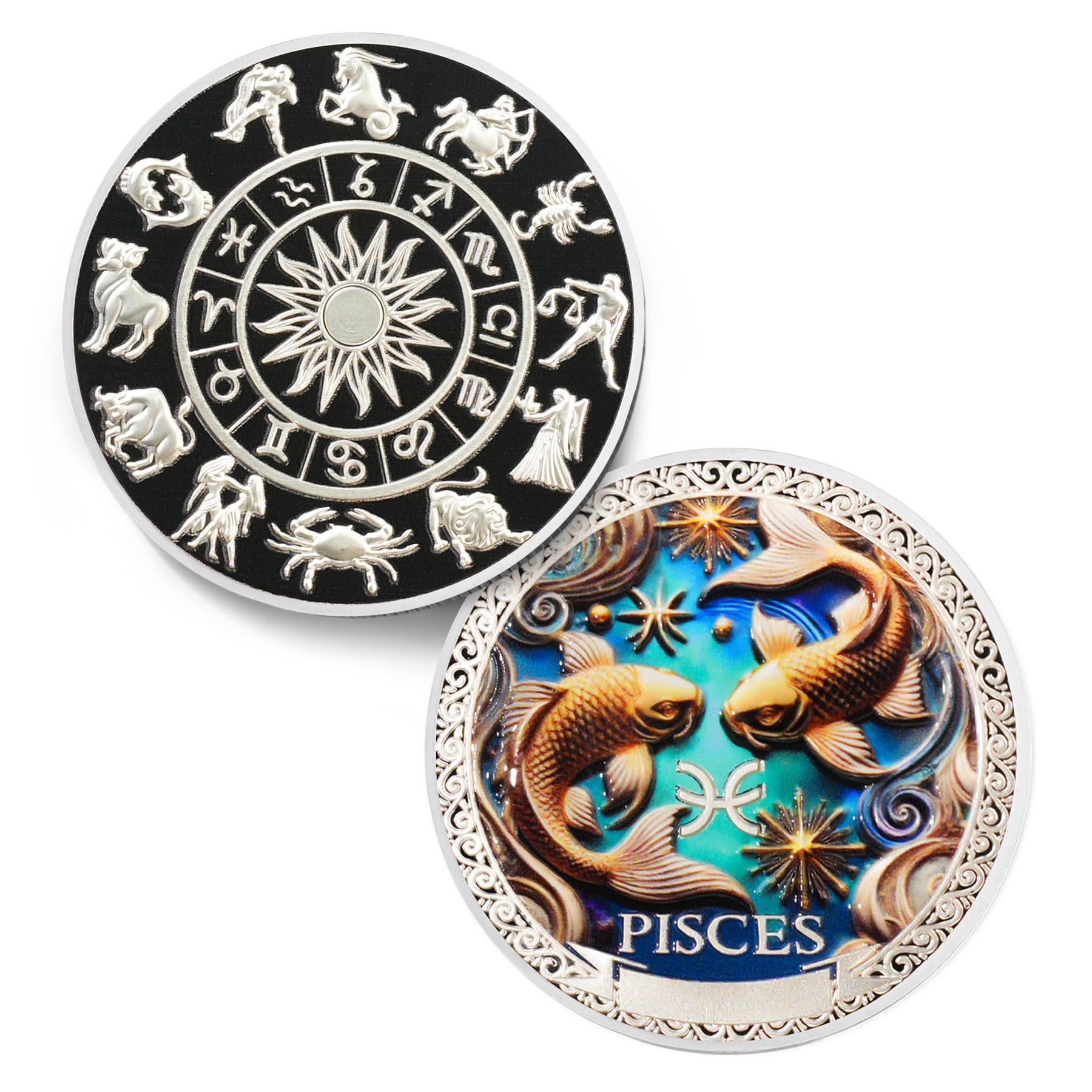 Cool Pisces 12 Zodiac Challenge Coin mysite