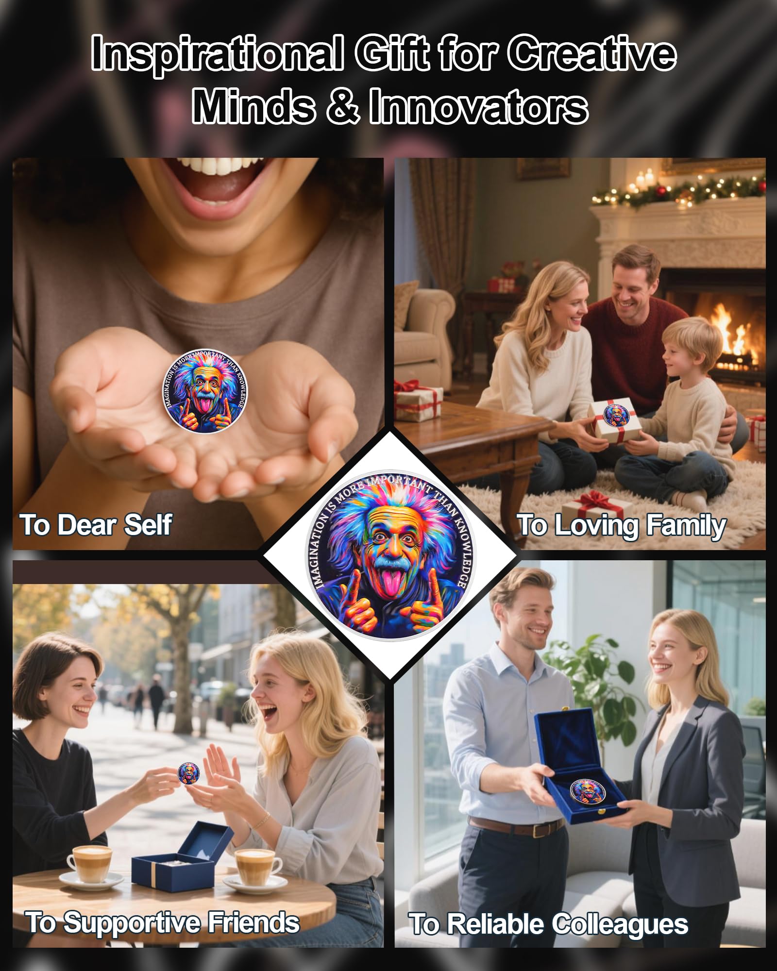Albert Einstein Inspirational Coin mysite