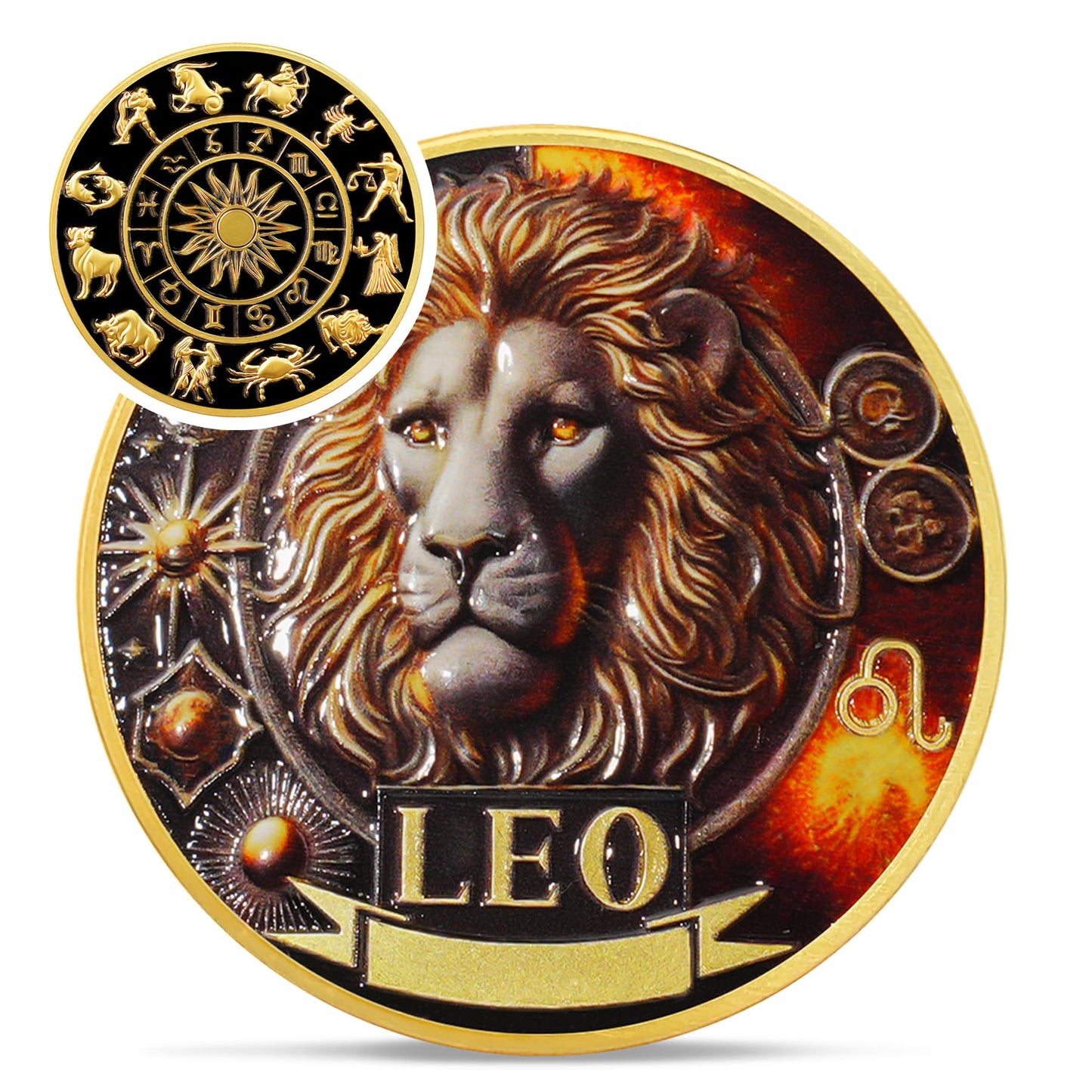 Cool Leo 12 Zodiac Challenge Coin mysite