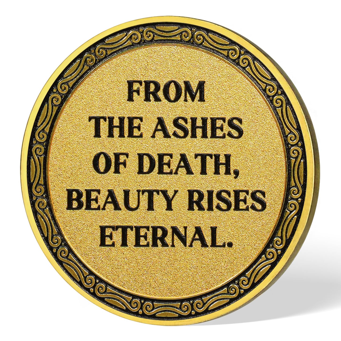 Eternal Beauty Coin Life and Death Duality Woman Skull Art mysite