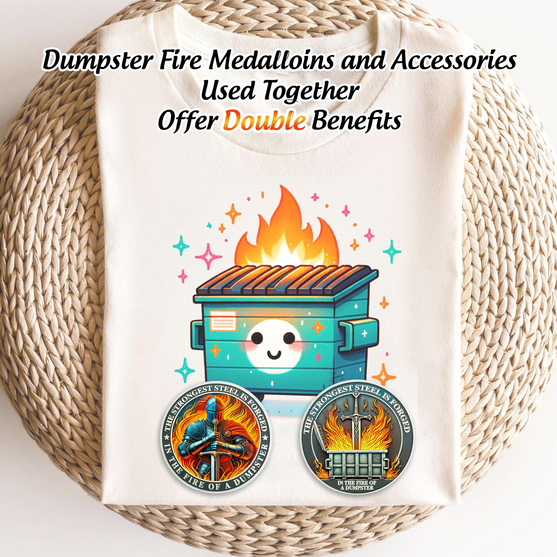 Knight Dumpster Fire Challenge Coin mysite