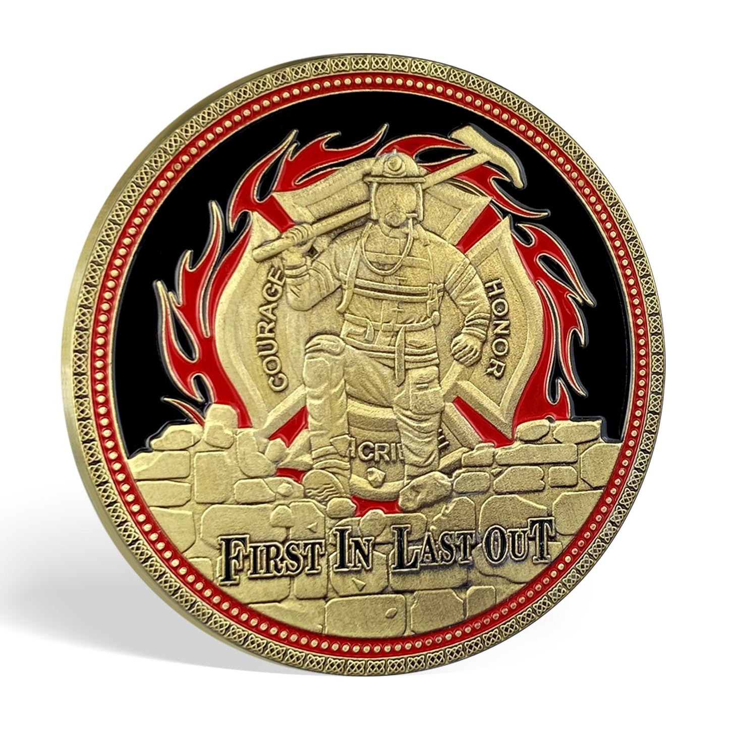 Fire Department Firefighter Brother Challenge Coin Thank You Appreciation Coin mysite