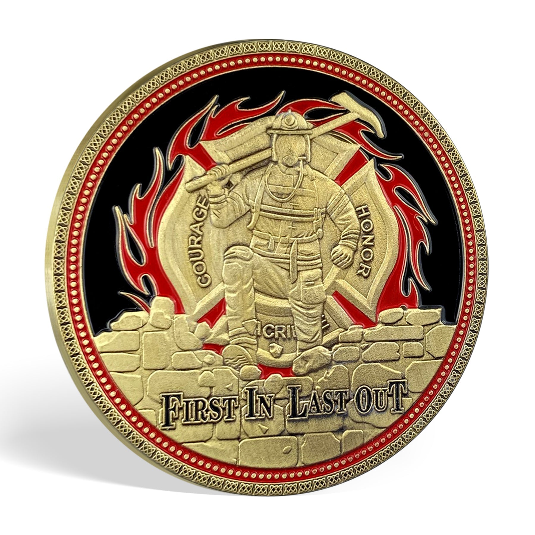 Fire Department Firefighter Brother Challenge Coin Thank You Appreciation Coin mysite
