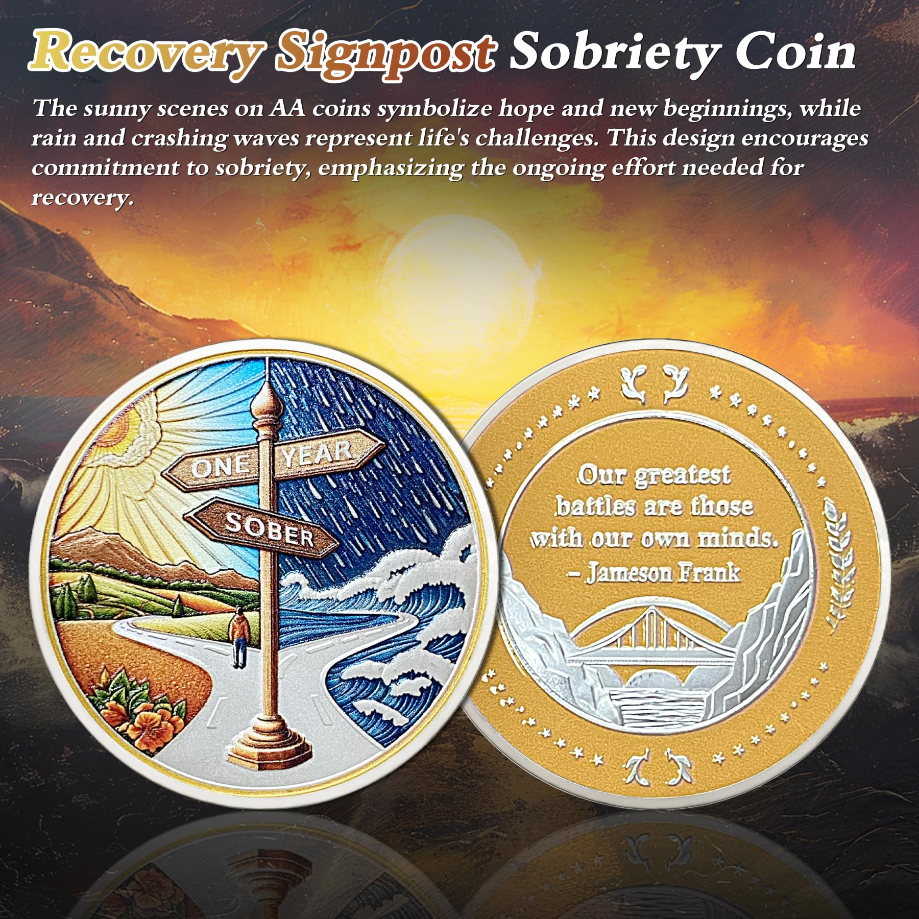 1-10 Years Celebrate Recovery Addicts Sobriety Coin mysite