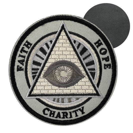 All-Seeing Eye Hook and Loop Patch Freemason Embroidered Patch mysite